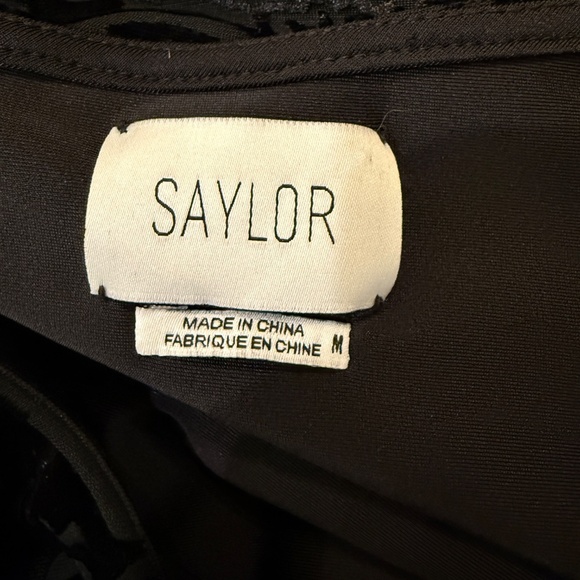 ANTHROPOLOGIE Saylor The Rebecca Black Velvet Floral Burnout Belted Romper 31861 - Picture 11 of 13